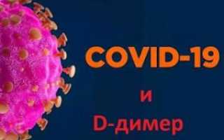 Показатели Д-димера при коронавирусе